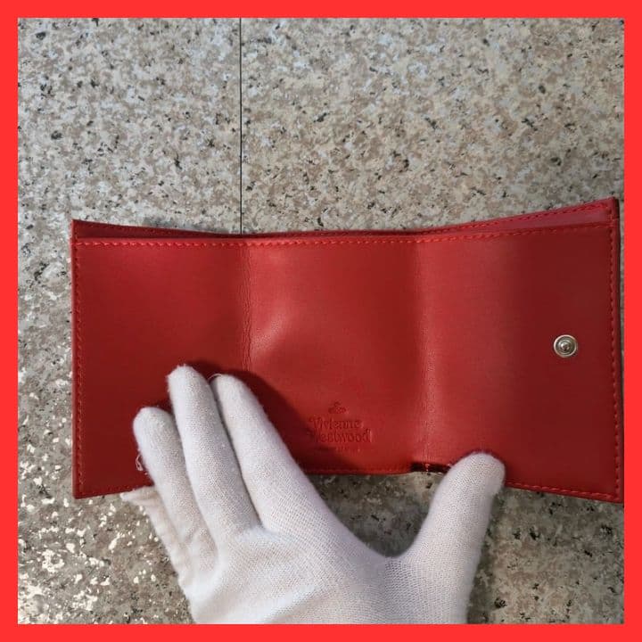 新品未使用ヴィヴィアンウエストウッド三つ折り財布965VW767BURGUNDY