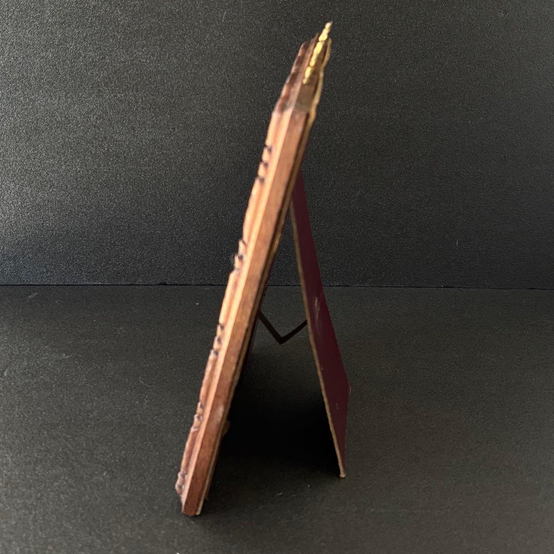 フランス　アンティーク　フォトフレーム　リボン　木製