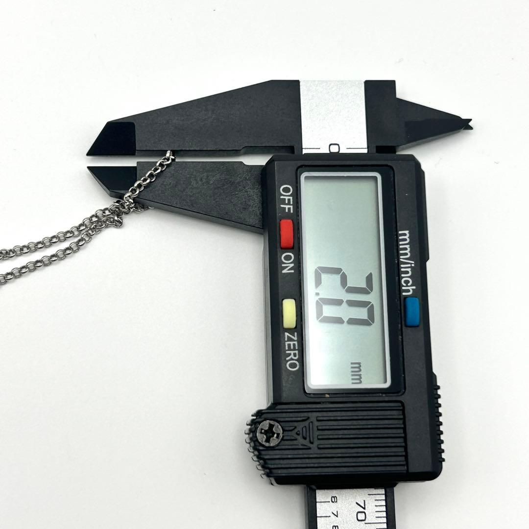美品　グッチ　チェーン　ネックレス　シルバー　925 燻し銀　全長約50cm