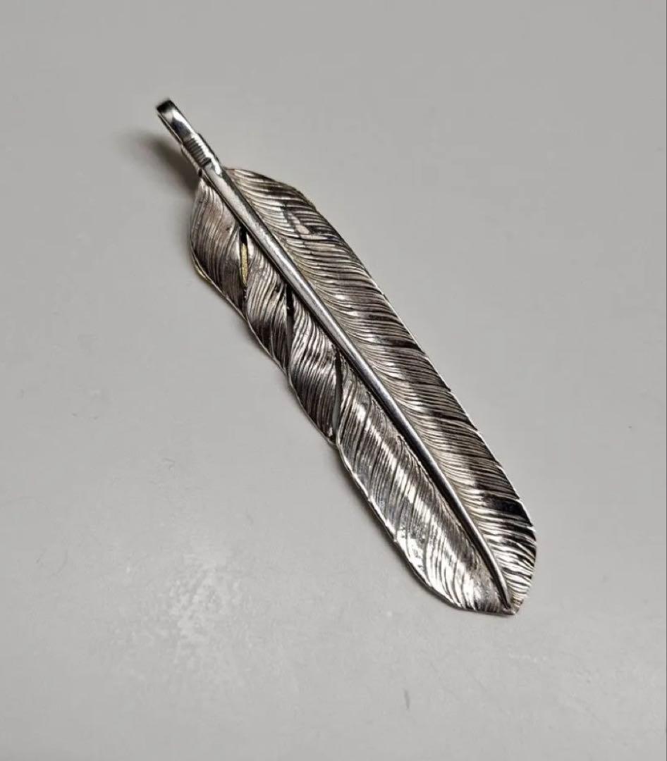 鷲見太郎 K18 上金フェザー【美品】