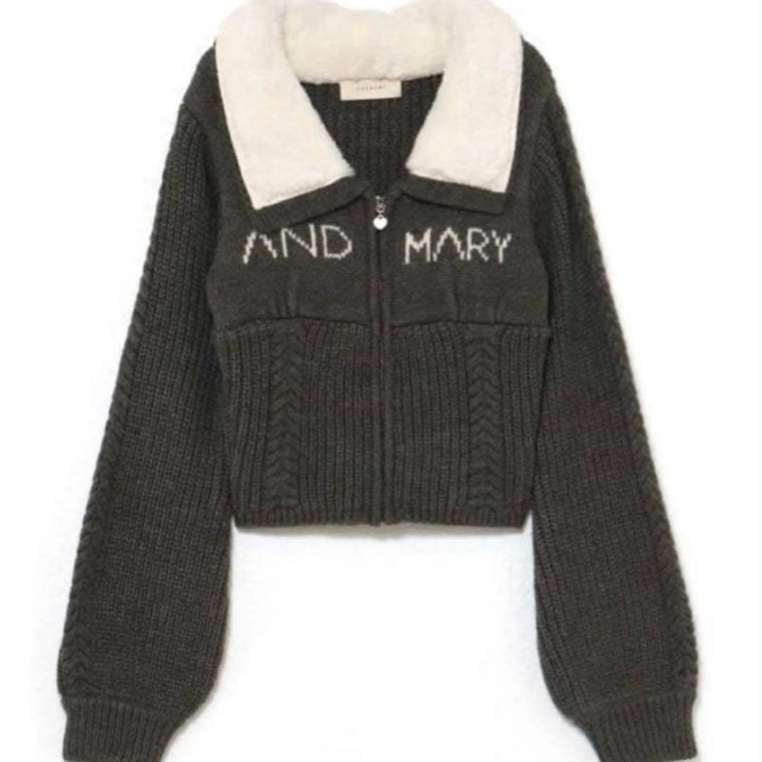 【正規品】 Mary logo zip tops アンドマリー　andmary
