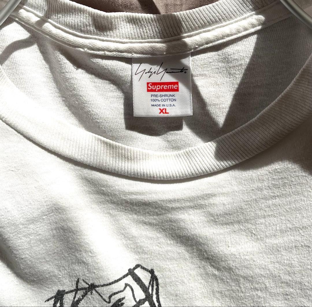 Y*】様 希少XLサイズ SUPREME ヨウジヤマモト コラボ Tシャツ 白