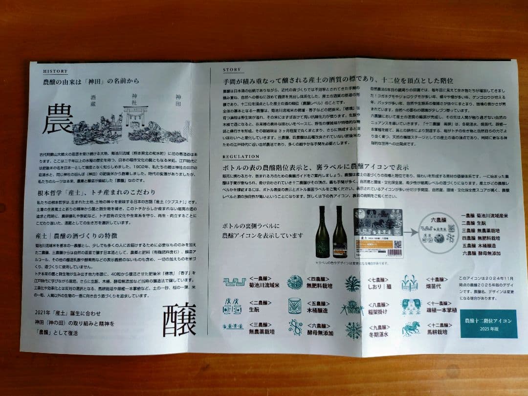 産土 2024 山田錦 飲み比べセット（二農醸＆七農醸）小冊子付