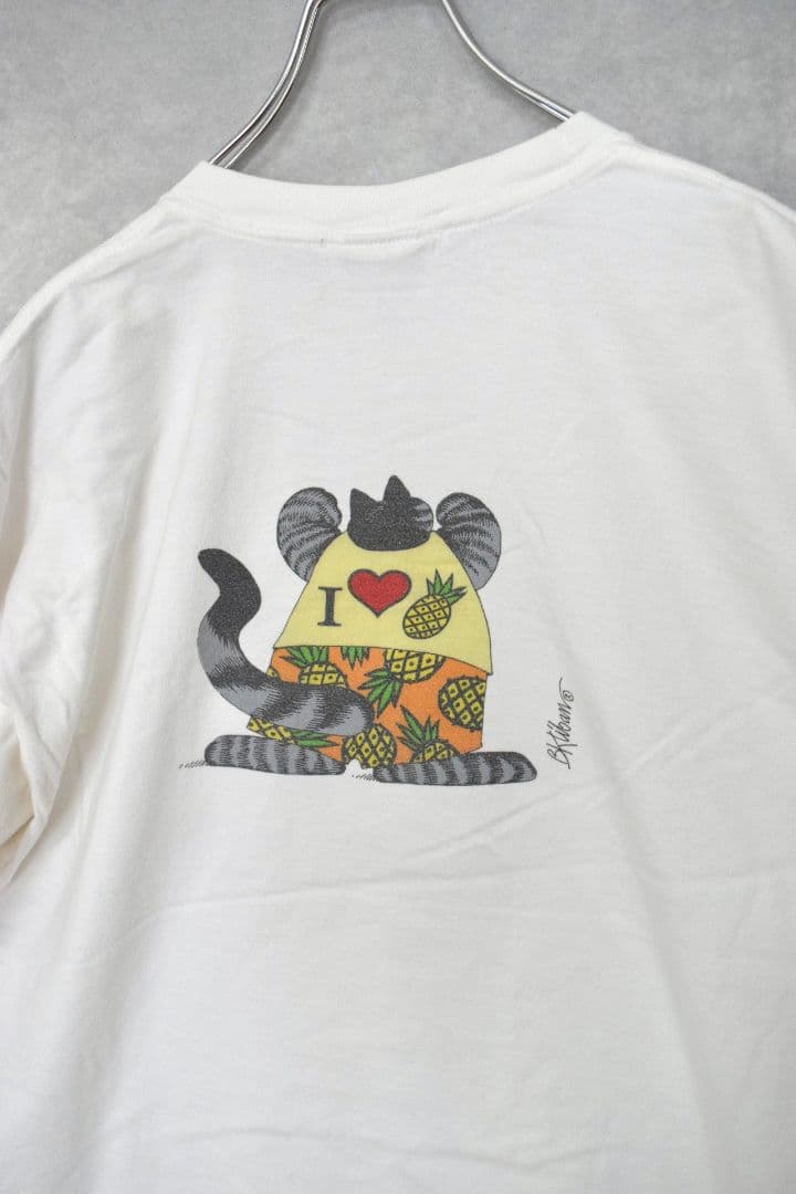 00s crazy shirts クリバンキャット プリントtシャツ
