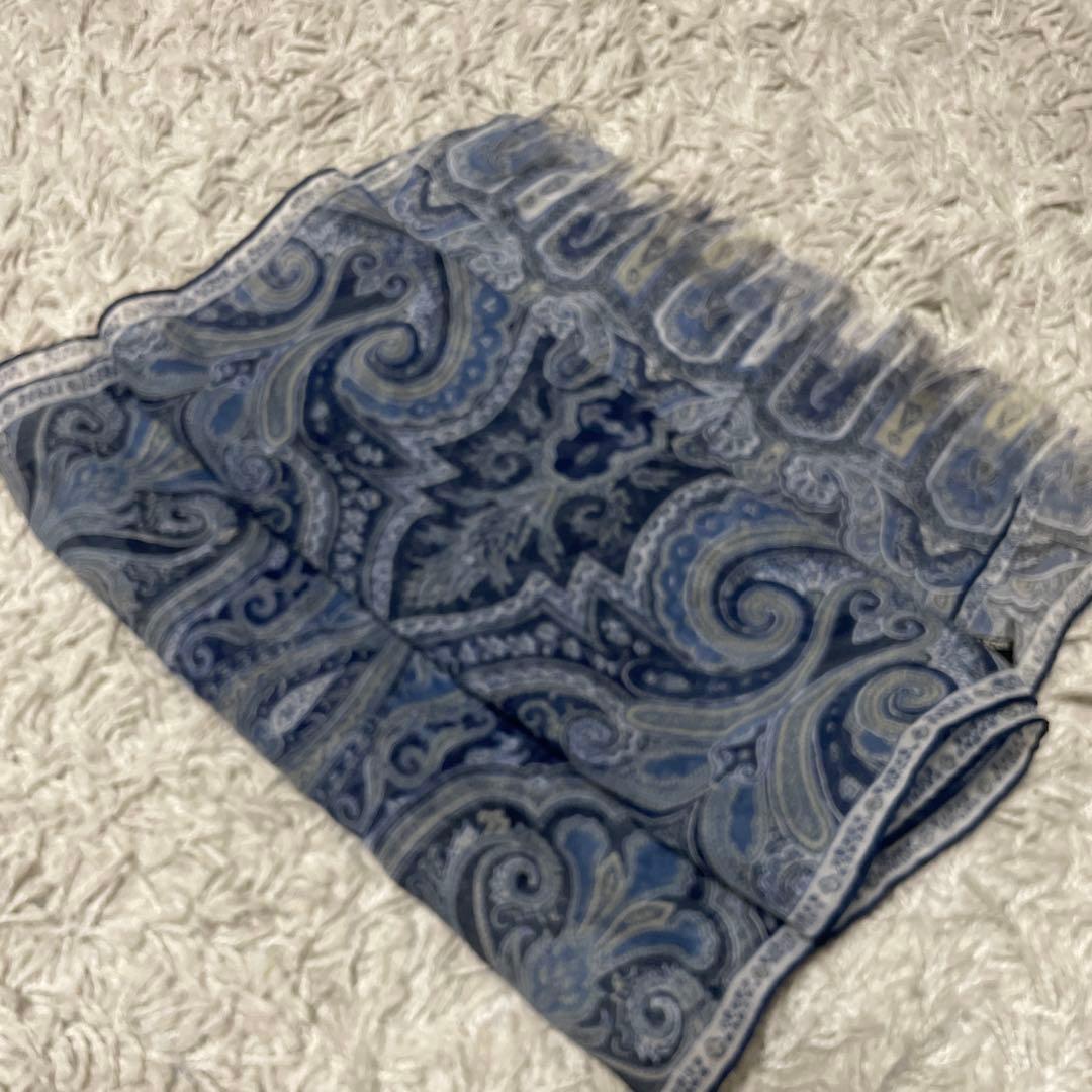 ETRO エトロ ペイズリー柄 シルクストール　シルク100%