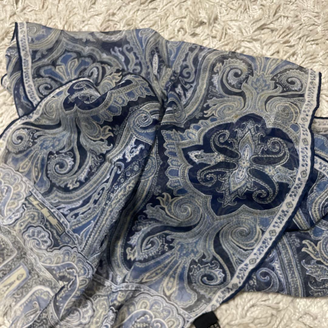 ETRO エトロ ペイズリー柄 シルクストール　シルク100%
