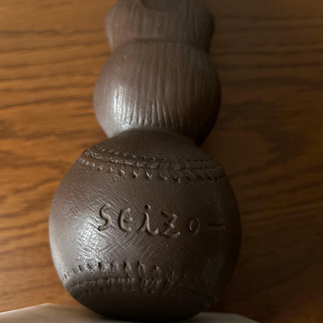 パ*ん様 玉野勢三氏　ブロンズ作品　白球の夢
