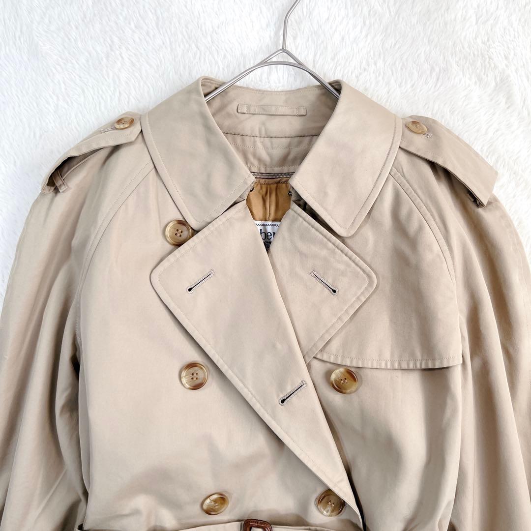 美品✨バーバリー ロング トレンチコート ウールライナー マキシ ハニーベージュ