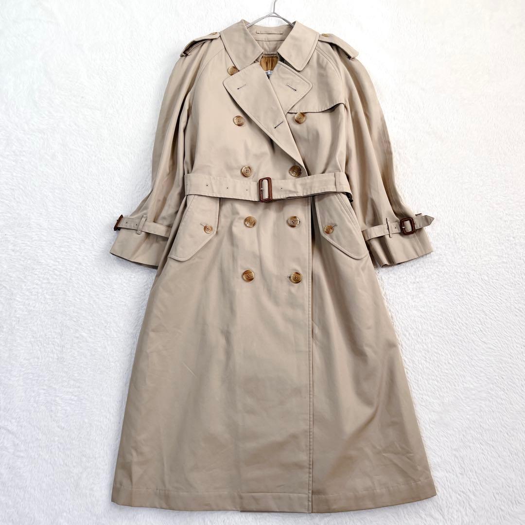美品✨バーバリー ロング トレンチコート ウールライナー マキシ ハニーベージュ