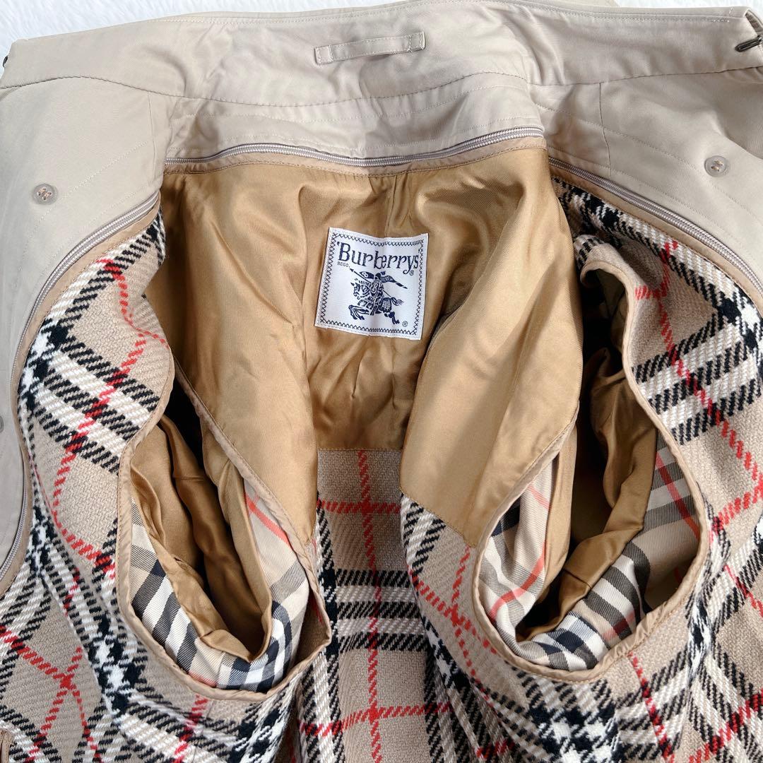 美品✨バーバリー ロング トレンチコート ウールライナー マキシ ハニーベージュ