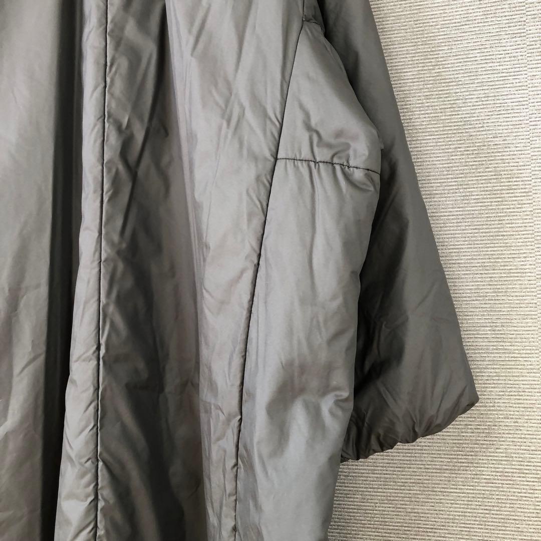 LE GLAZIK 中綿ロングコート 36 ダークグレー