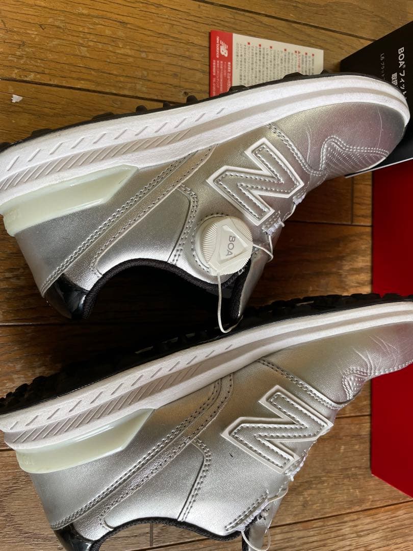 new balance BOA ゴルフシューズ シルバー