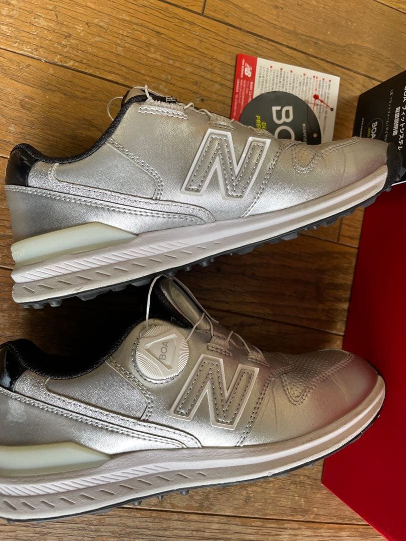 new balance BOA ゴルフシューズ シルバー