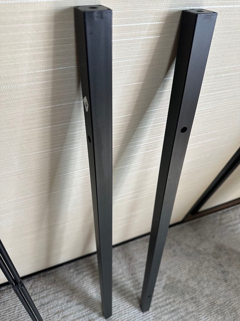 【美品】デスク 90×60cm ブラウン×黒 100-DESKF012BR