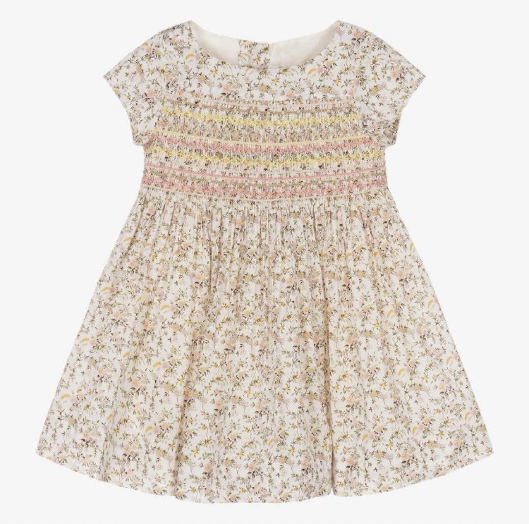 bonpoint ボンポワン　デュセス　ワンピース　ドレス　リバティ花柄　18m