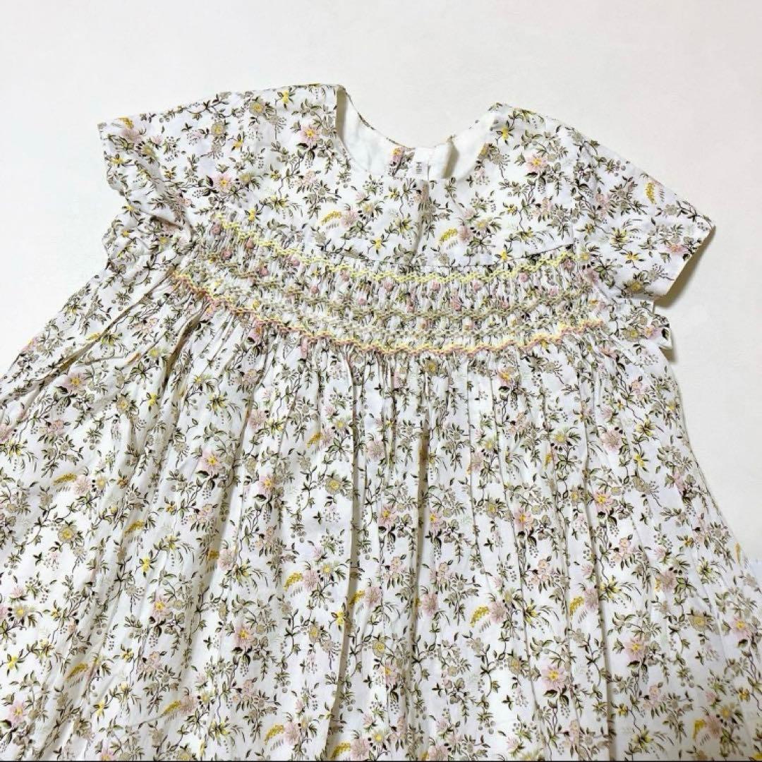 bonpoint ボンポワン　デュセス　ワンピース　ドレス　リバティ花柄　18m