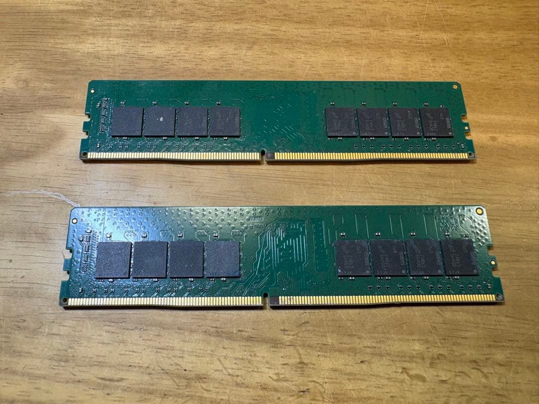 DDR4 16GB×2枚 動作確認済み　2666MHz デスクトップ用メモリ