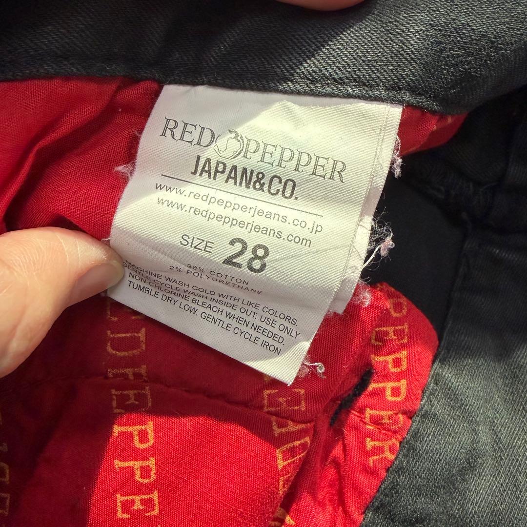 レッドペッパー REDPEPPERダークデニムパンツ 28インチ