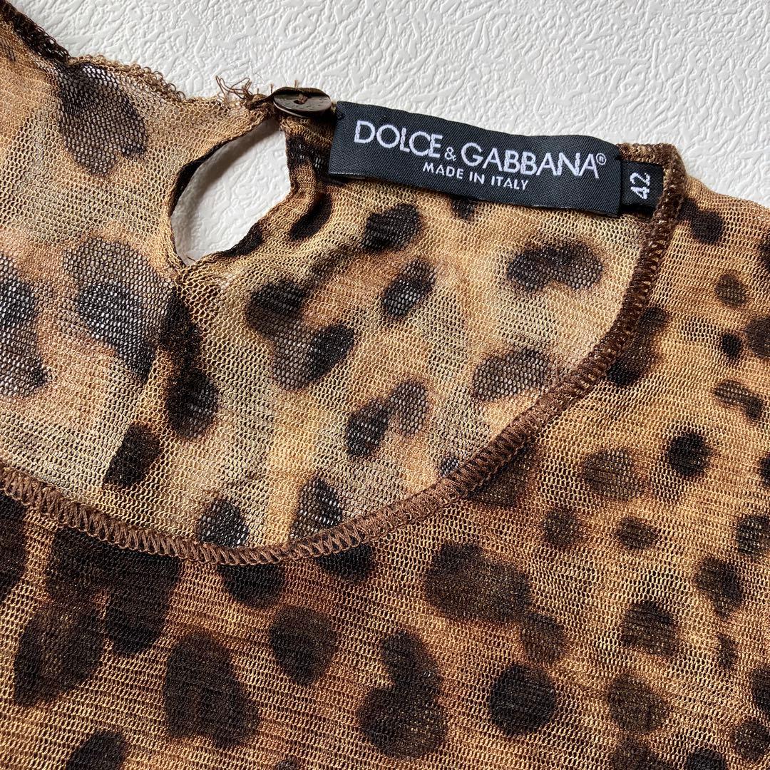 DOLCE&GABBANA ドルチェ&ガッバーナ　レオパードカットソー 42