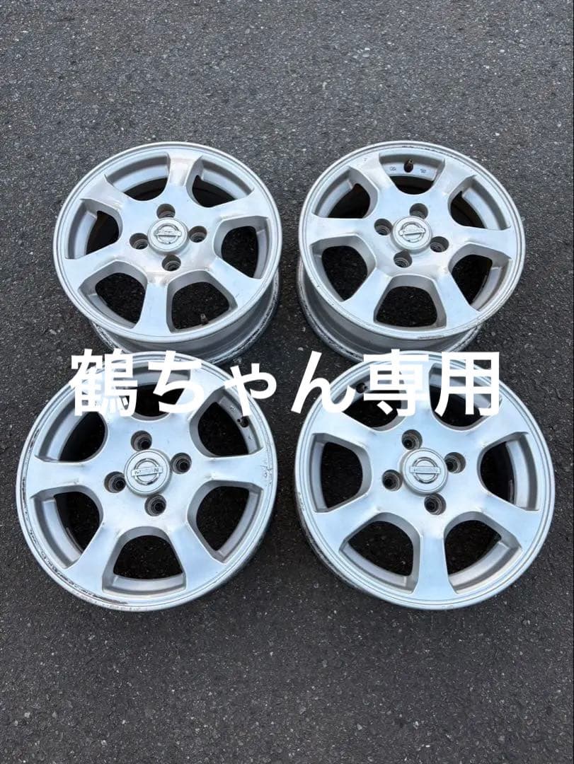 日産軽自動車用純正アルミホイール　14インチ5.5j PCD100