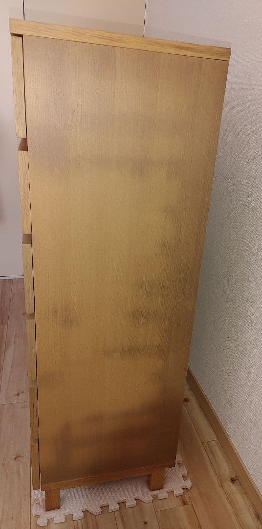無印良品 オーク材チェスト 6段・ワイド