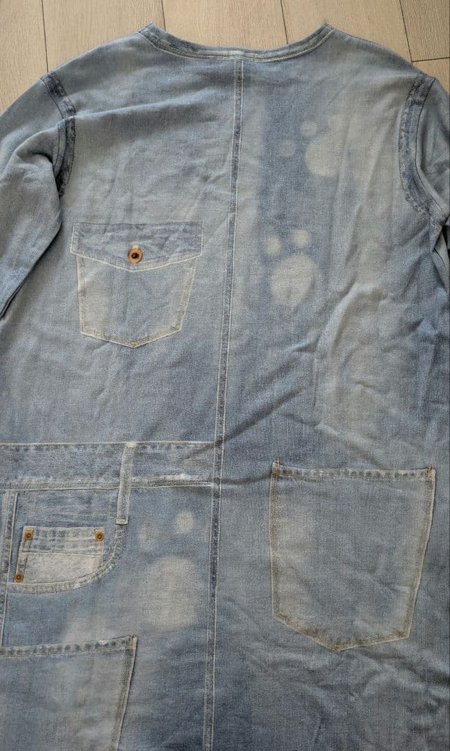 【新品】ツモリチサト デニム風 ワンピース L