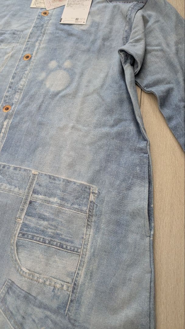 【新品】ツモリチサト デニム風 ワンピース L
