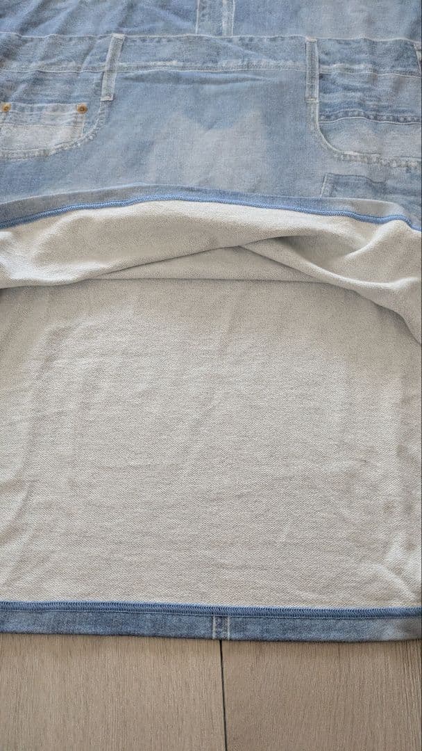 【新品】ツモリチサト デニム風 ワンピース L