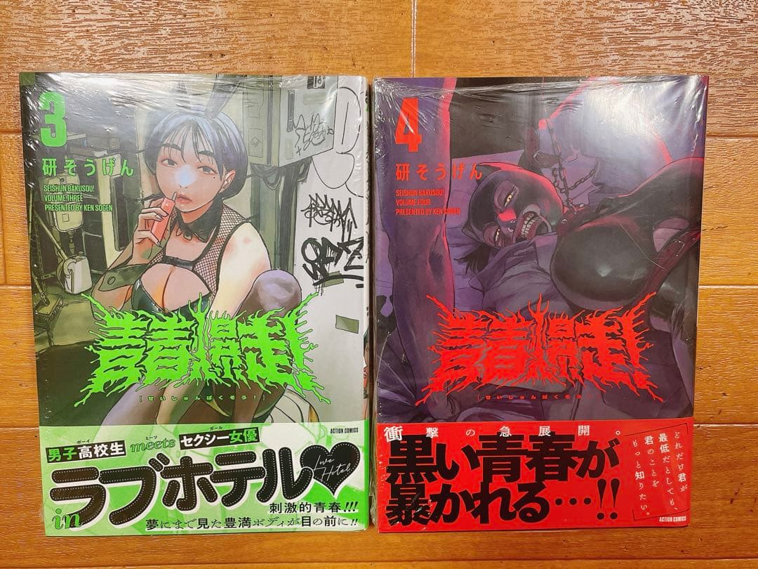 青春爆走 研そうげん 3巻 4巻 COMIC ZIN 特典 イラストカード 同梱