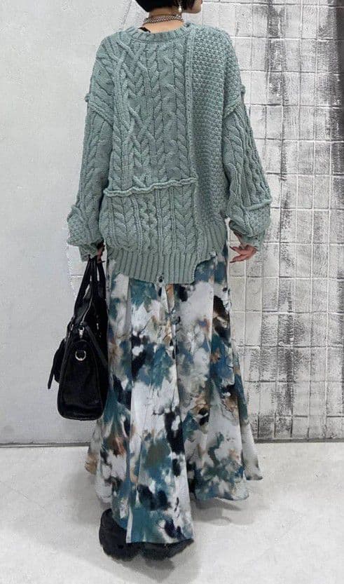 【新品・人気商品】JEANASIS ペイントタッチフレアスカート
