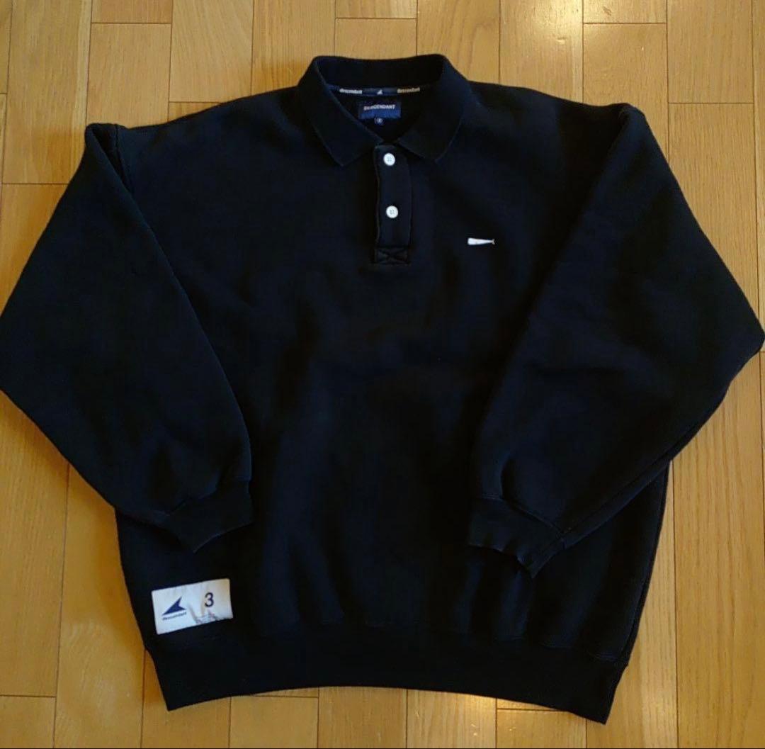 トップス CACHALOT POLO JERSEY BLACK / SIZE3 LARGE