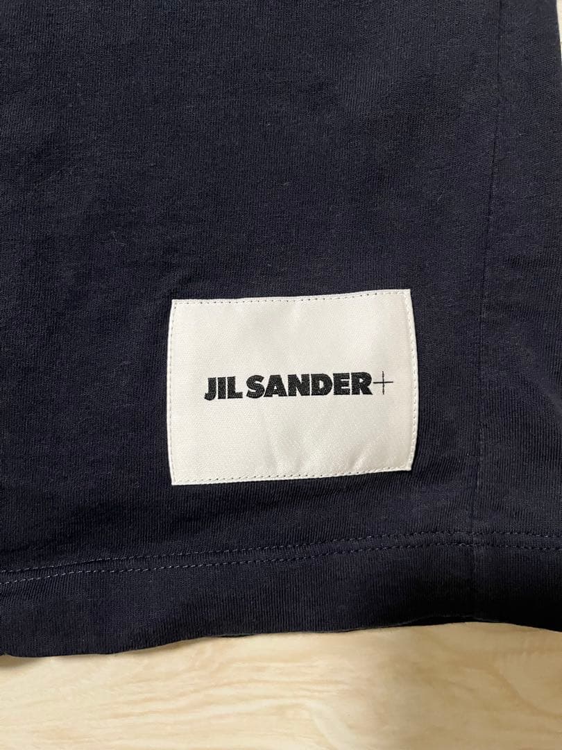 JIL SANDER+ ネイビー 半袖Tシャツ　（パックTシャツ）