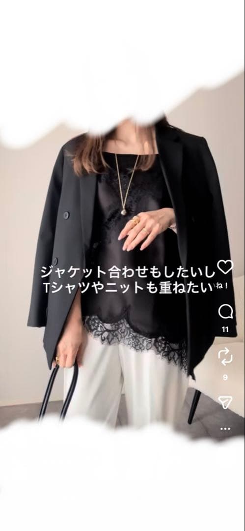 ZARA ブラックレースキャミソール 美品