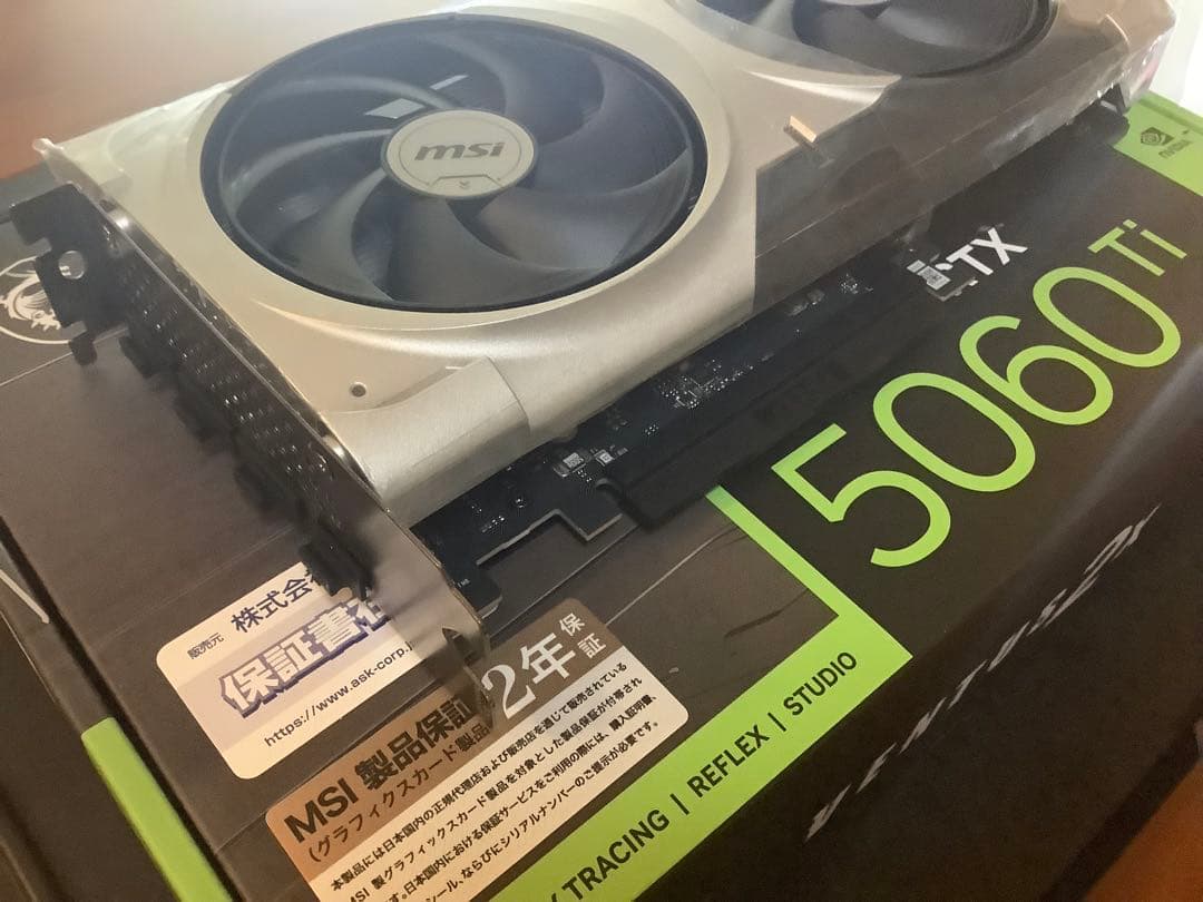 MSI VENUS2x 5060TI - 16GB OC 保証期間一年以上あり