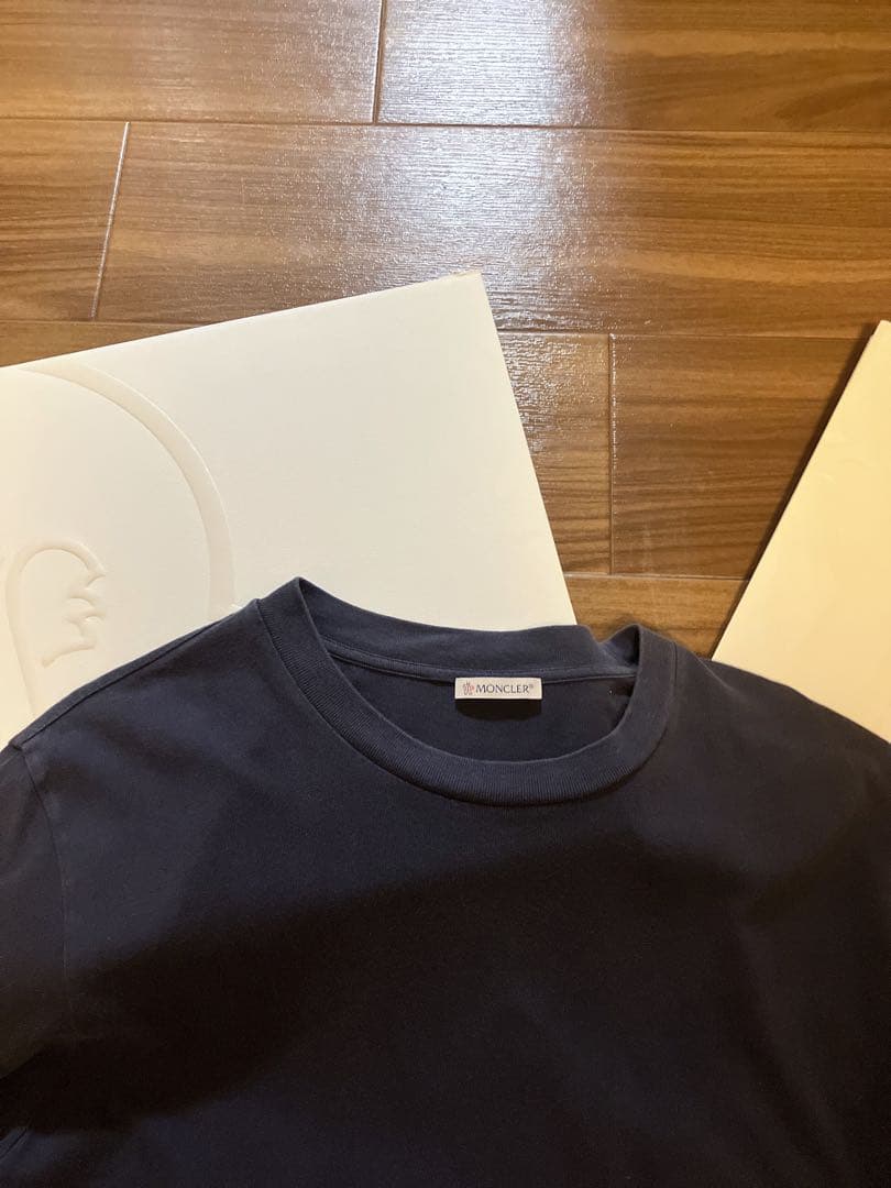 モンクレール Tシャツ サイズ4 XL ネイビー MONCLER