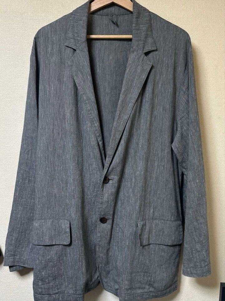 25ss CONFECT 水撚りリネン×和紙テーラードジャケット size5