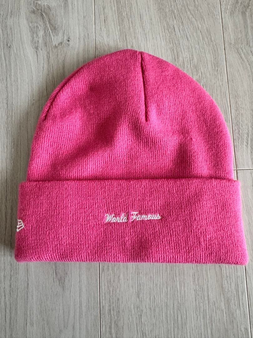 New Era Box Logo BeanieMagenta 即発送！最終値下げ