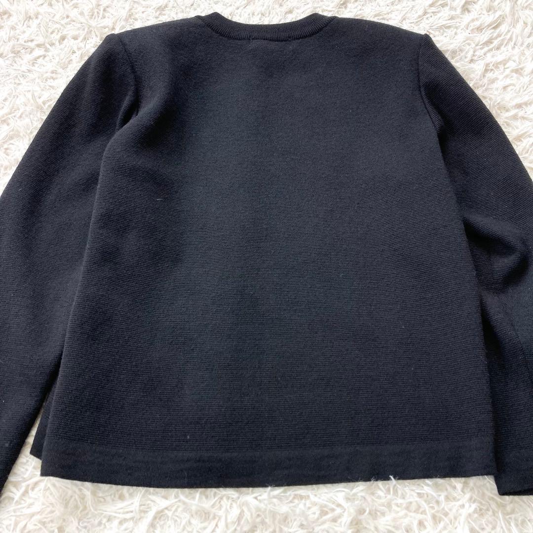 希少 イヴサンローラン ニット セーター YSL 刺繍ロゴ ウール100% M