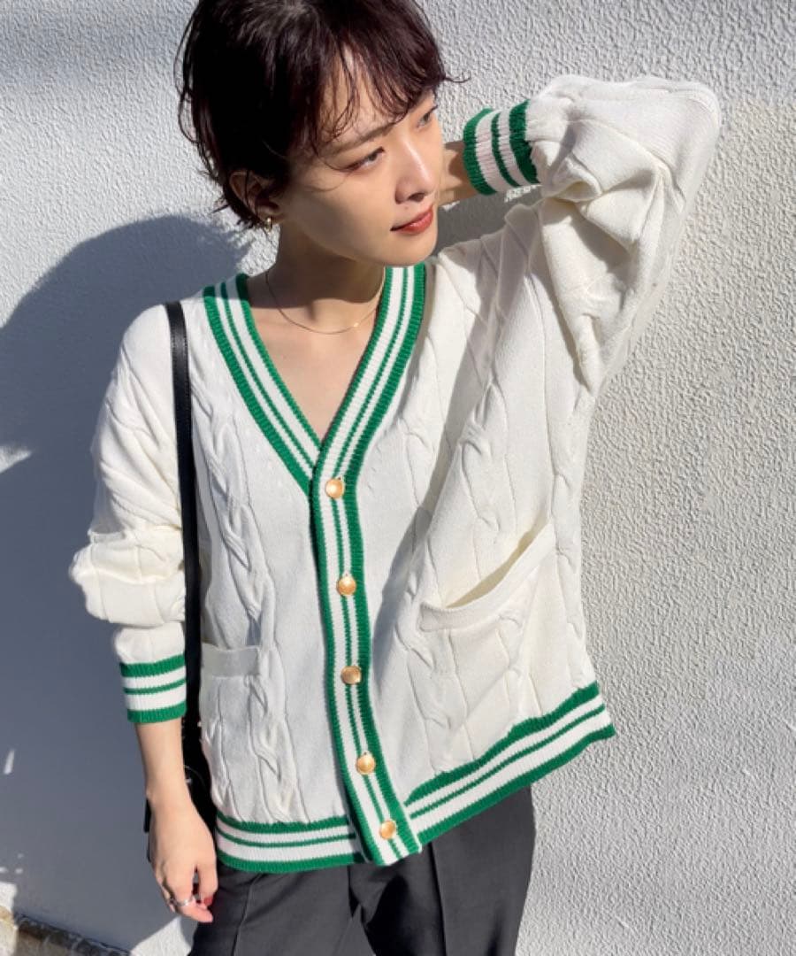 ✨美品✨近年 トラディショナルウェザーウェア ケーブルニット カーディガン