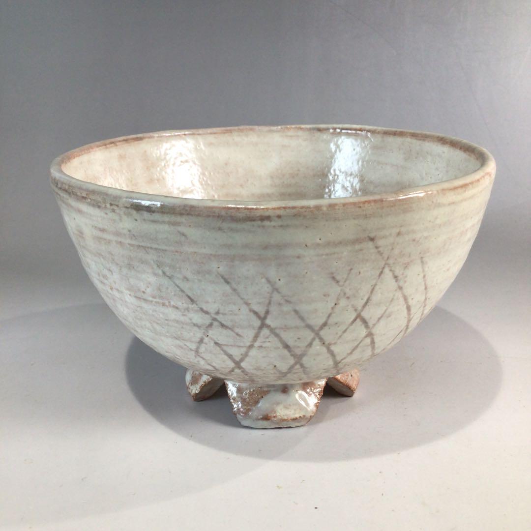 Ｐ３０４　茶碗　『萩焼』『唐瀧庵　十二代　土谷一水造』　抹茶碗　共箱　茶道具