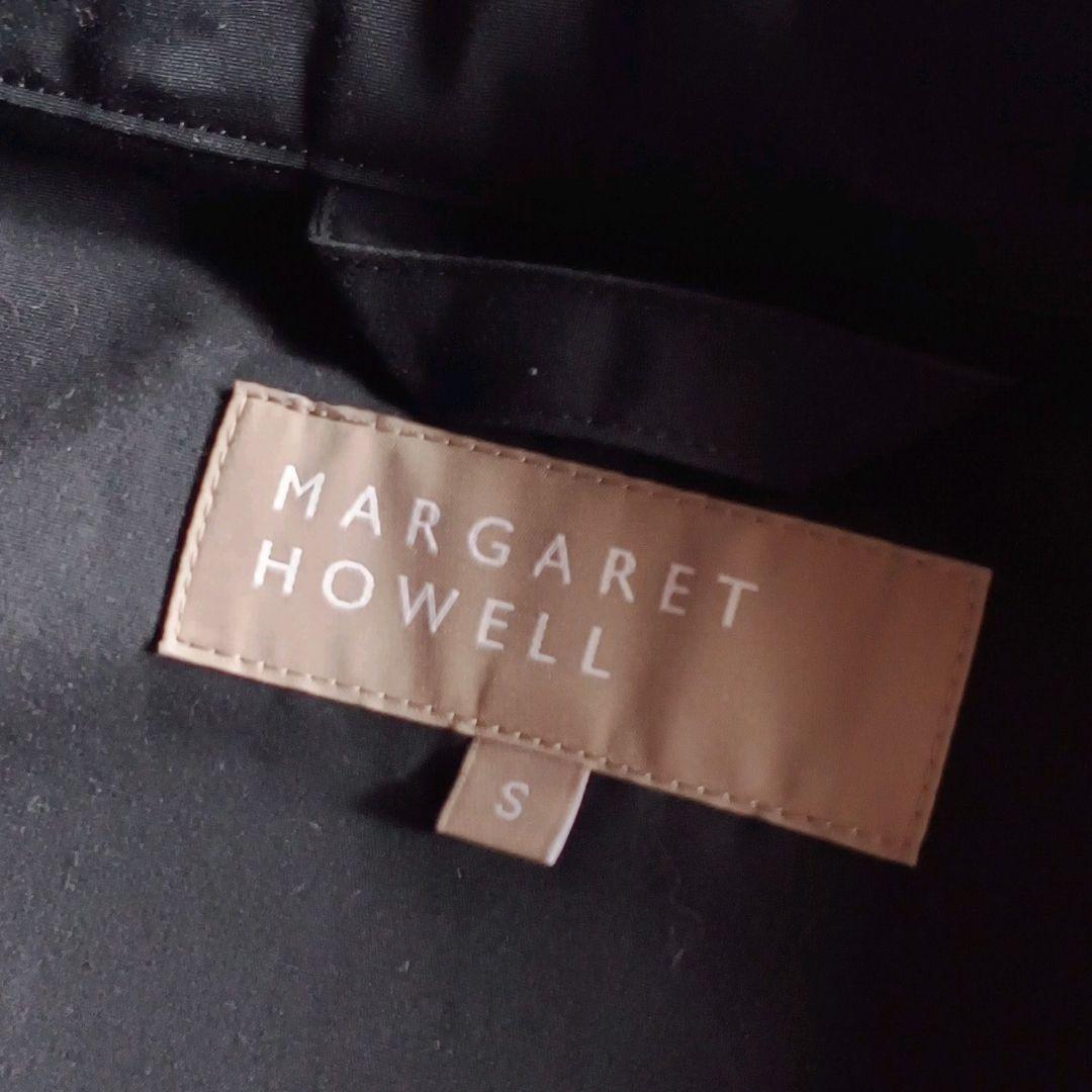 MARGARET HOWELL フード ブルゾン 撥水コットン 墨黒 紺