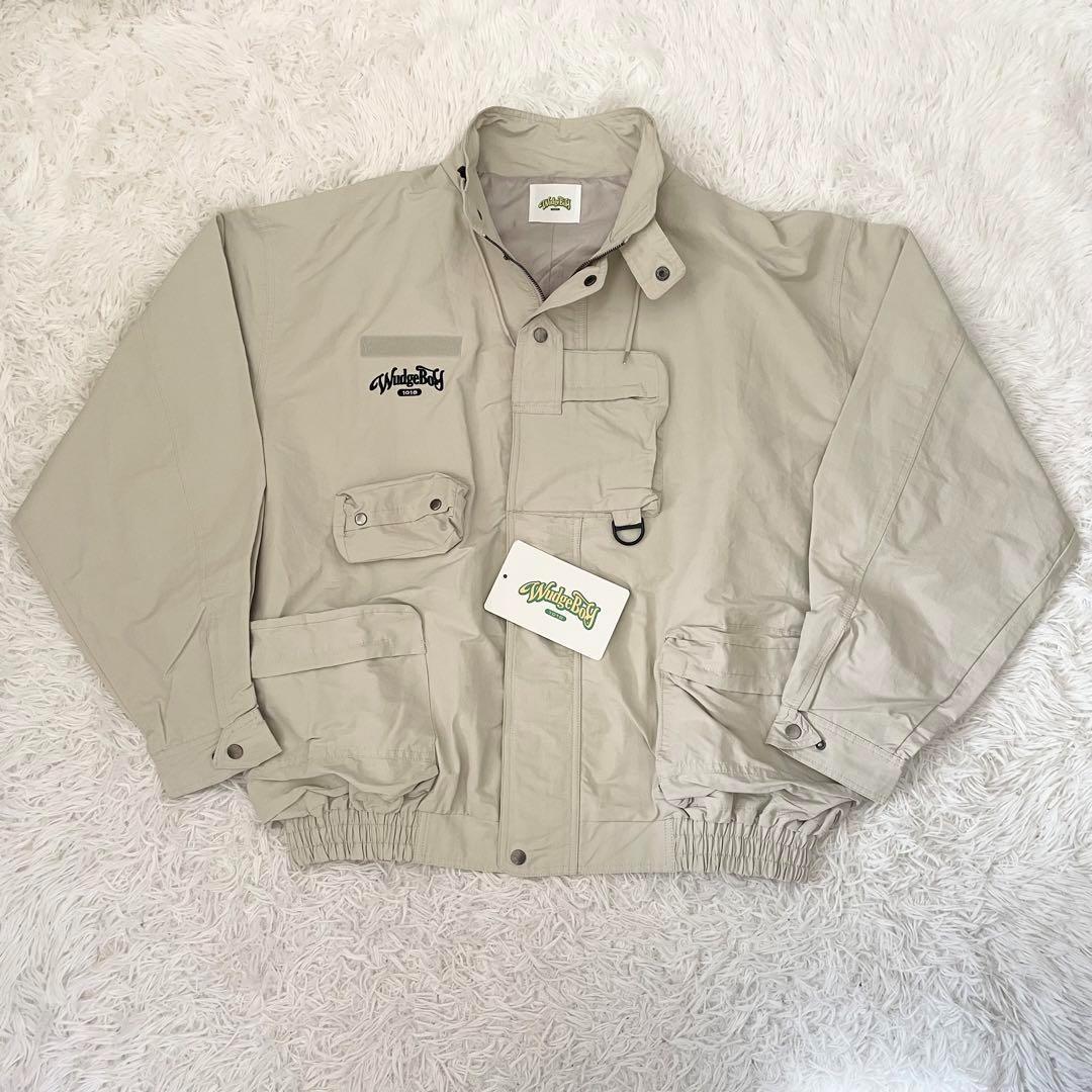 【タグ付】ワッジボーイmilitary stand jumper グレージュ　L