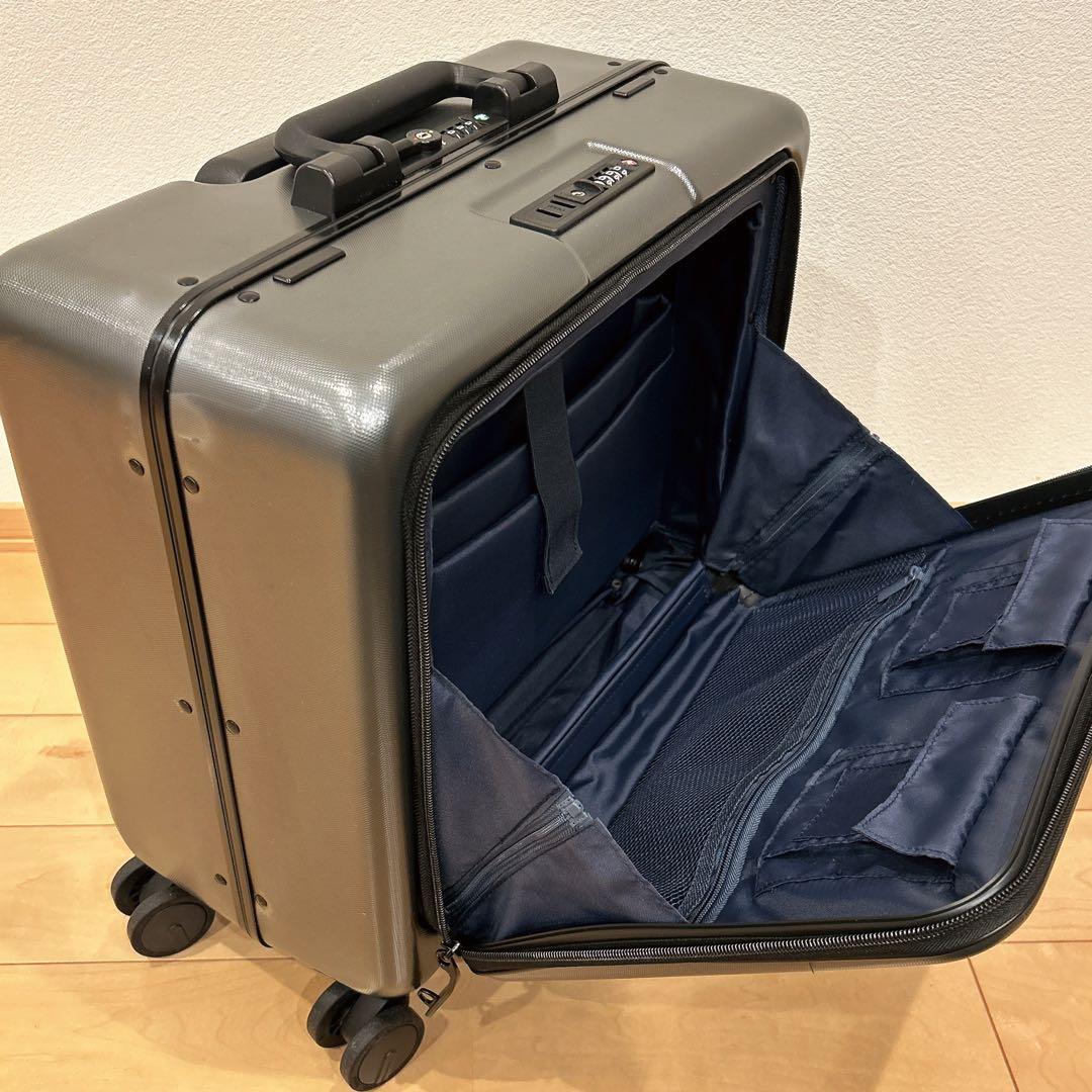 多機能スーツケース❤️18インチ 小型スーツケースフロントオープンキャリーケース