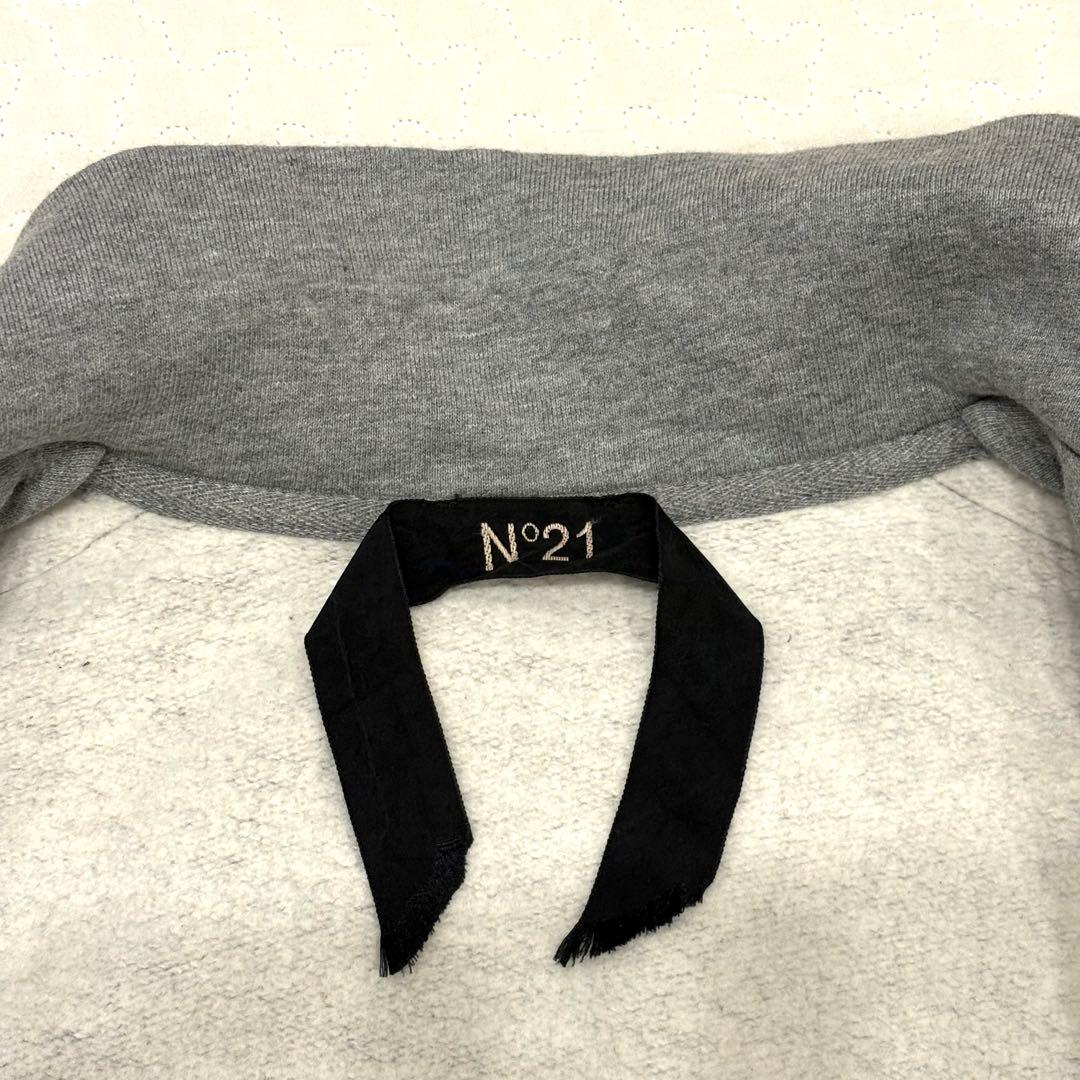 ☆美品☆N°21 トラックジャケット サイドライン ロゴ GY M