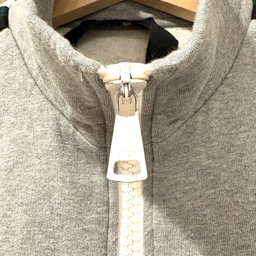 ☆美品☆N°21 トラックジャケット サイドライン ロゴ GY M