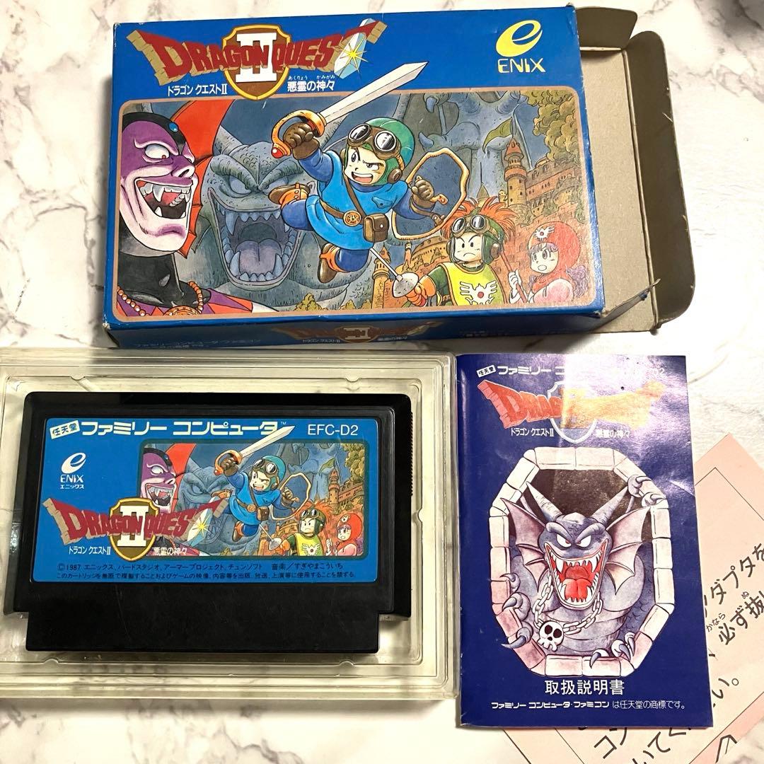⬛︎ファミコンドラゴンクエスト3、ドラゴンクエスト4 3本セット