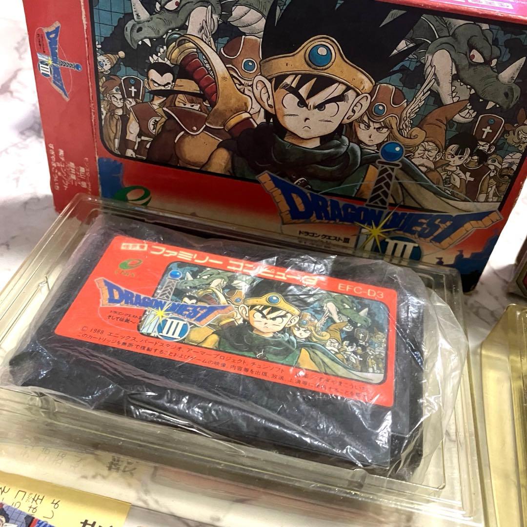 ⬛︎ファミコンドラゴンクエスト3、ドラゴンクエスト4 3本セット