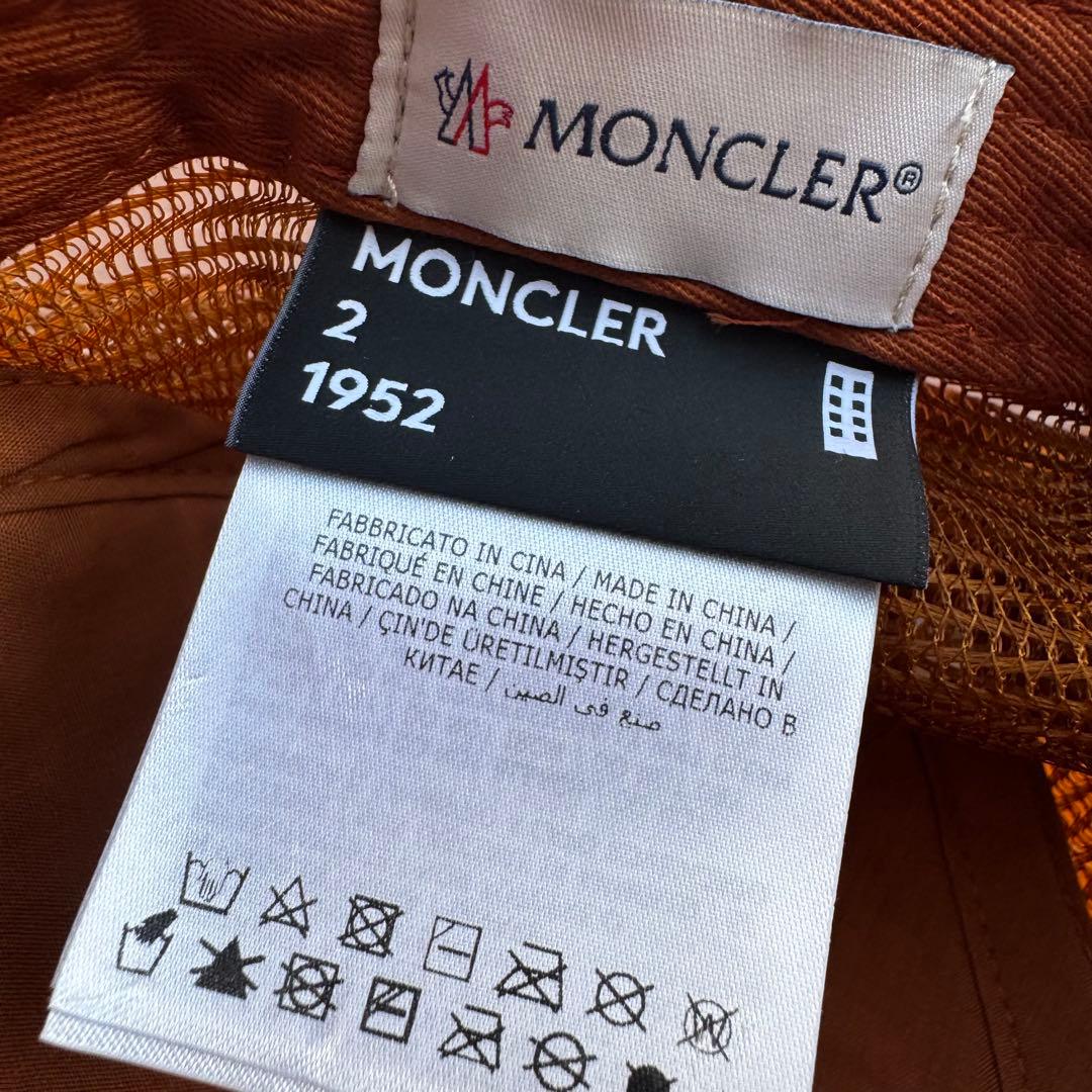【美品】 モンクレール ジーニアス 1952 ロゴプリント ベースボールキャップ