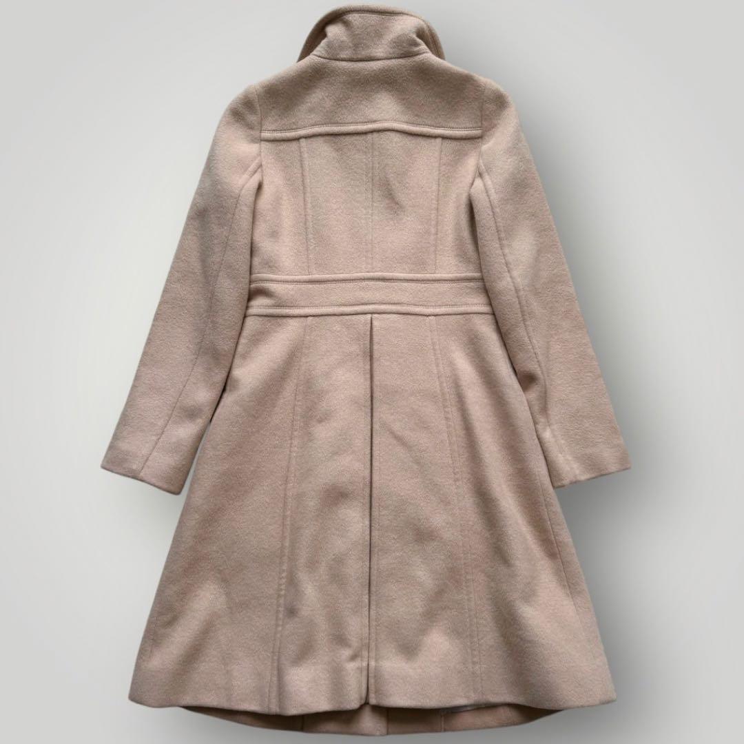 美品 ブルーレーベルクレストブリッジ ロングコート スタンドカラー メガチェック