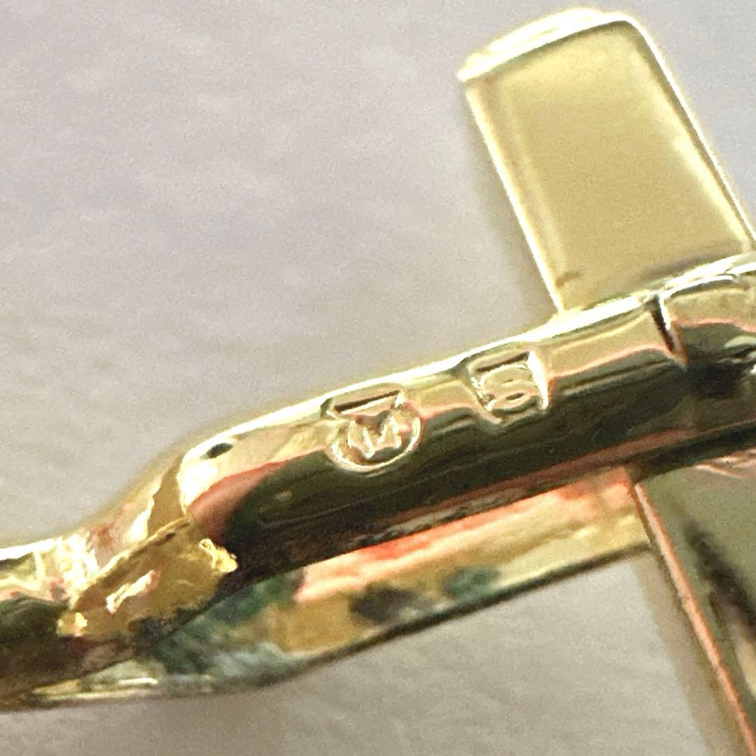 極美品　MIKIMOTO　ミキモト　カフス　メッキ　パール約6mm　ゴールド